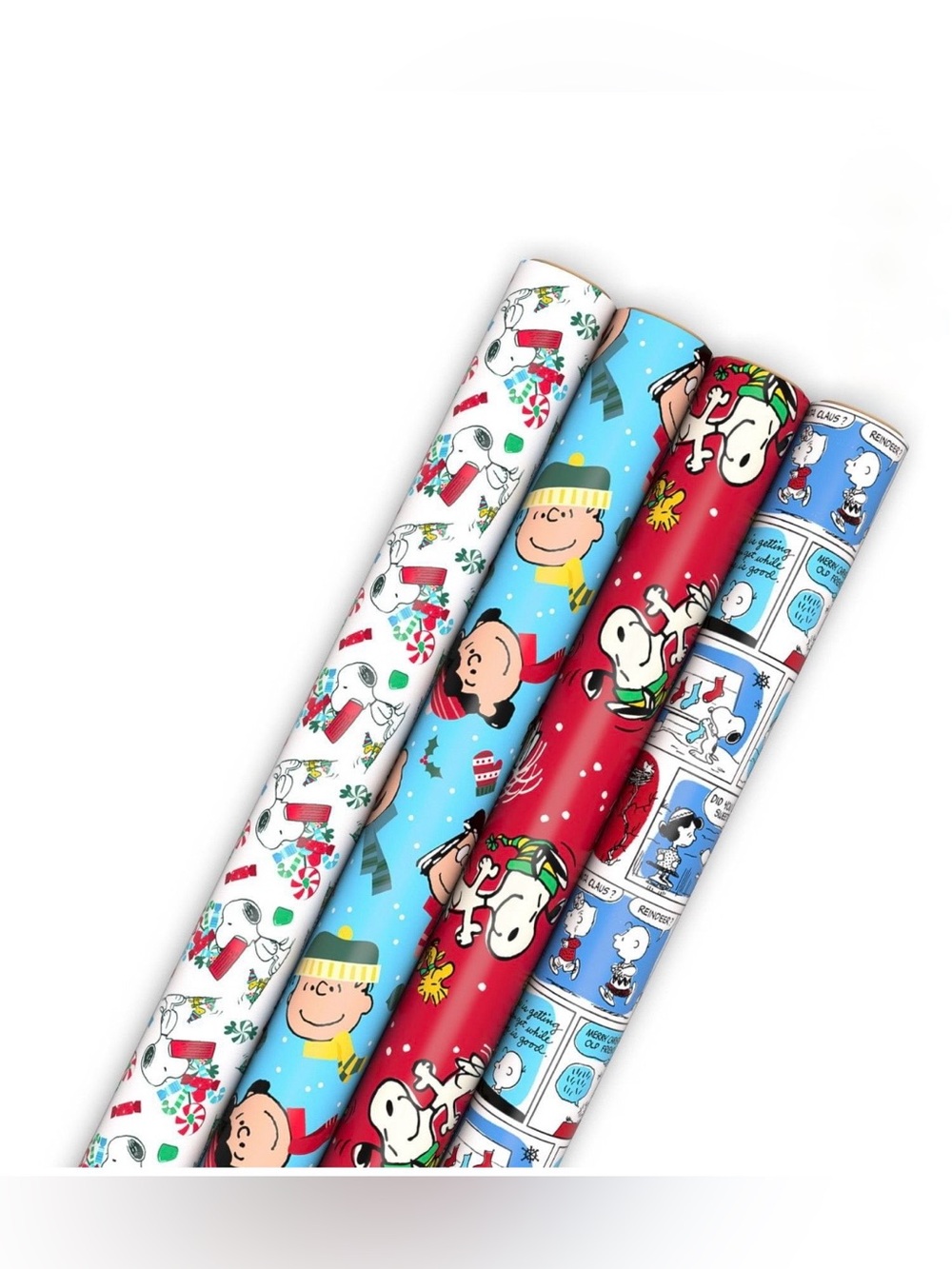 NWT-Hallmark Peanuts Holiday Wrapping Paper Rolls - 250 ft Total - Heavy Quality